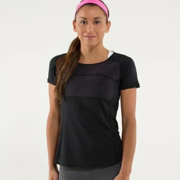 Lululemon Run: Fast Track Short Sleeve Black - Picture 1 of 10